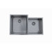 Micro Series 20.5" x 33.5" Double Bowl Undermount Stainless Steel Kitchen Sink