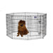 Exercise Pen with Door in Black Finish