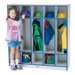 Rainbow Accents Coat Locker - 5 Sections