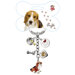 Beagle Enamel Key Chain