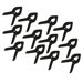 Muslin Backdrop Clamps (Set of 12)