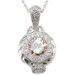 .925 Sterling Silver Brilliant Cut Citrine Pendant