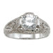 .925 Sterling Silver Brilliant Cut Cubic Zirconia Solitaire Engagement Ring