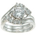 .925 Sterling Silver Brilliant Cut Cubic Zirconia Solitaire Engagement Ring