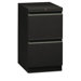 Flagship Mobile File/File Pedestal, Full Radius Pull, 19-7/8d, Light Gray