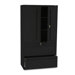 700 Series Lateral File with Storage Cabinet, 36w x 19-1/4d, Black