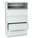 700 Series Five-Drwr Lateral File w/roll-Out & Posting Shelves, 42w, Lt GY