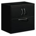 Flagship File Center w/Storage Cabinet & Lateral File, 30w x 18d x 28h, Gray