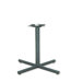Single Column Steel Base, 36w x 36d x 27-7/8h, Black                                                                         