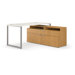 Voi Contemporary Small Footprint L-Station Desk