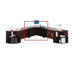 10500 Series Curved Corner Workstation, 36" Wide