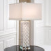 Square Arabesque Marble 1 Light Lamp