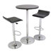 3-Piece 24" Pub Table Set with Chrome Accents