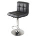 Stockholm Airlift Stool with Square Grid in Black