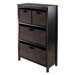Terrace 4 Tier Storage Shelf with 4 Foldable Baskets