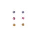 Multis Round Cubic Zirconia Trio Earring