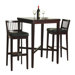 3 Piece Pub Table Set in Cherry Finish