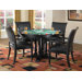 St. Croix 5 Piece Reversible Game Table Set in Black
