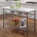 Orleans Kitchen Island with Marble Top