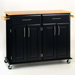 Dolly Madison Kitchen Cart with Wood Top