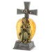 Light-up Praying Angel Cross Statue