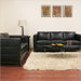 Baxton Studio Rohn Modern Leather Loveseat and Sofa Set