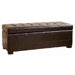 Parolles Tufted Leather Storage Ottoman