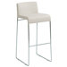 Nina Nauga Counter Stool in White