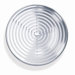 Concentric Clock in Silver /  White