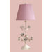 Elizabeth Table Lamp with Claudia Barrel Shade in Gold Flaked Cream