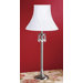 23.63" x 11" Kimberly Table Lamp with Classic Shade in Satin Nickel