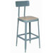 Stool with Wood Seat and Back