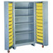 Deep Door Storage Cabinet with 4 Shelves: 76" H x 38" W x 28" D