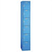 Quiet Door Locker - Six Tiers - 1 Section - No Legs or Louvers (Unassembled)