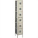 Expanded Metal Locker - Six Tiers - 1 Section (Unassembled)