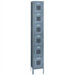 All Welded Expanded Metal Locker - Six Tiers - 1 Section - with Legs