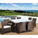Atlantic Liberty Deluxe 9 Piece Dining Set