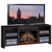Urban Loft 76" TV Stand with Electric Fireplace