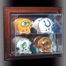 Four Mini Helmet "Case-Up" Display
