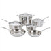 Chef's Classic Stainless Steel 10-Piece Cookware Set