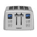 Compact 4-Slice Stainless Steel Toaster