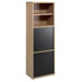 Infini-T Two Door Bookcase in Biscotti and Espresso