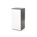 Allure 36" Storage Cabinet in White and Ebony with 1 Door