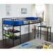 Twin Loft Bed with Desk and Shelf