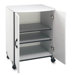 Machine Stand,for  Printer/Copier,w/2-Doors, 23"x23"x31", Gray