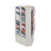 Rotating Brochure / Pamphlet Display Rack, 33-66 Pockets, 17"x15"x30-3/8", Platinum