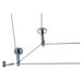 Kable Lite Rigid Post Standoff / Standoff Turn in Chrome and Satin Nickel