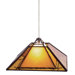 1 Light Oak Park Pendant