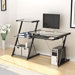 Nero Computer Desk and Bookcase