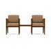 Amherst Two Chairs with Connecting Center Table